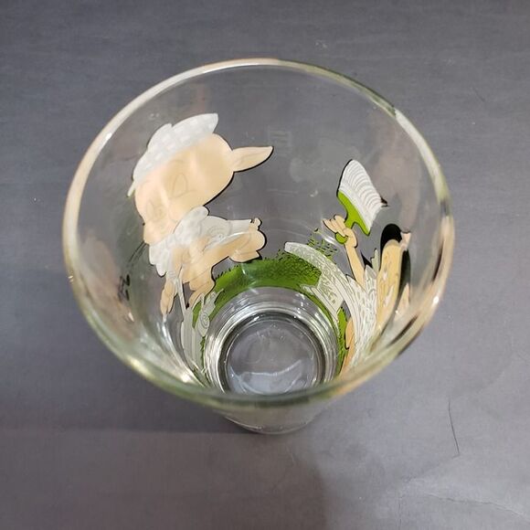 Vintage Pepsi Collector Series Warner Bros Porky & Petunia Pig Drinking Glass - Picture 4 of 5